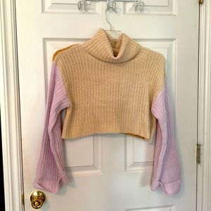 Forever 21 cropped turtleneck sweater. New with tags. Size S.